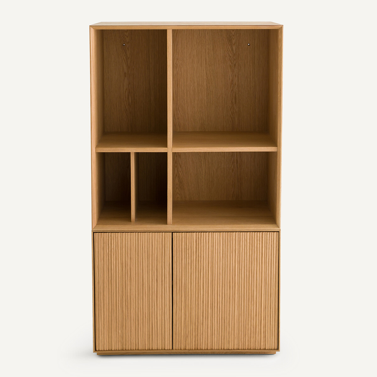 Kleine boekenkast in eikenfineer, Mikube naturel eikenhout, AM.PM