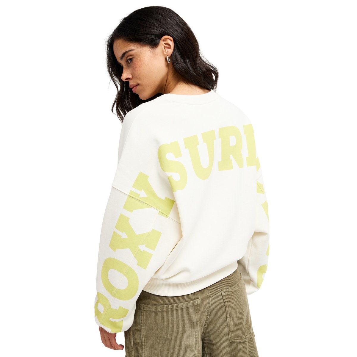 Sweat oversize FROSTBEAM. blanc coconut milk, ROXY