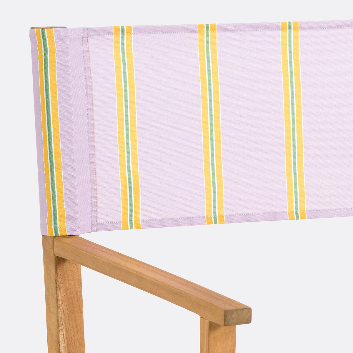Veniza Acacia & Canvas Director's Chair purple stripes, LA REDOUTE INTERIEURS
