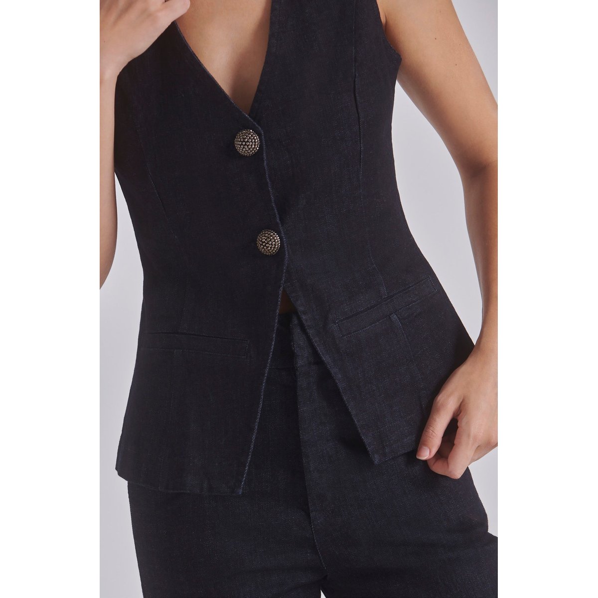 Gilet sans manches DOUGLAS bleu denim, BENOA