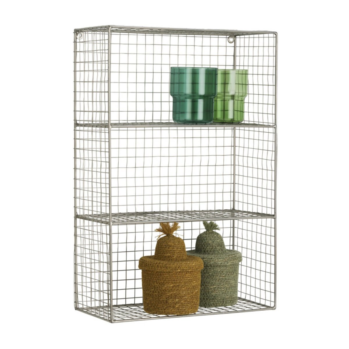 Etagère murale fil de fer argent, MADAM STOLTZ