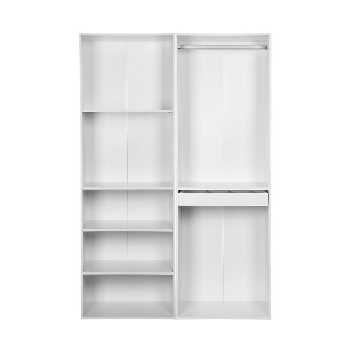 Kit dressing modulable avec 2 éléments MODULO blanc, SWEEEK