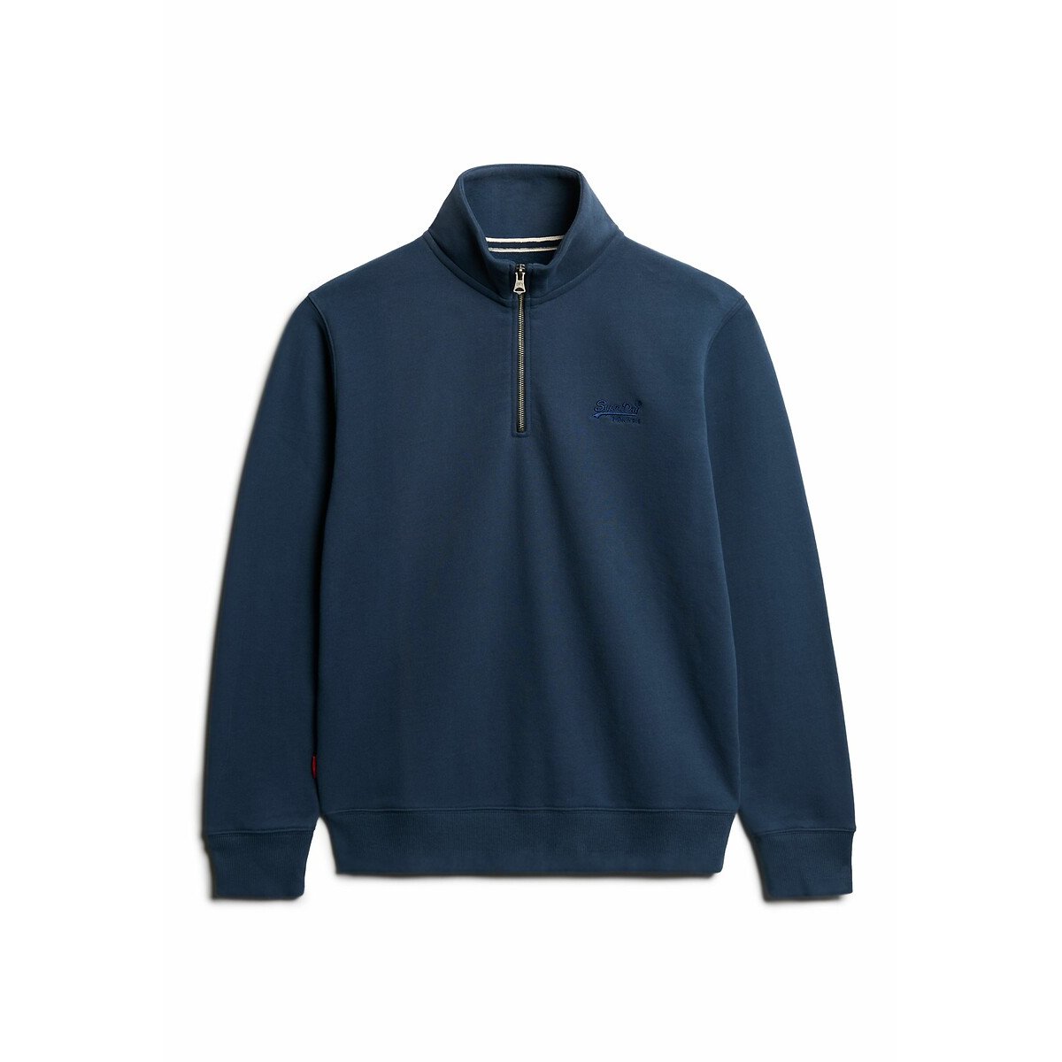 Sweat col montant bleu foncé, SUPERDRY