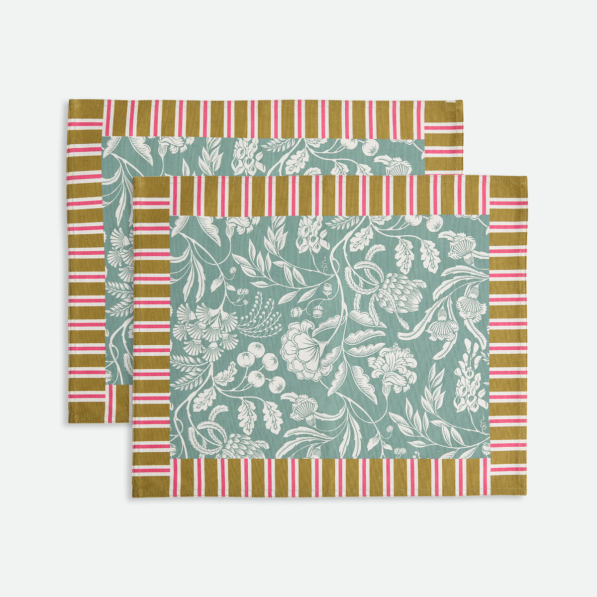 Set of 2 Linda Printed Cotton Placemats printed, LA REDOUTE INTERIEURS
