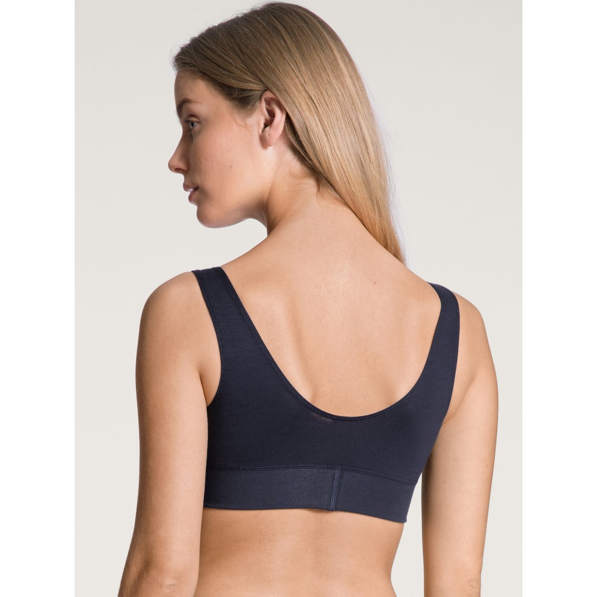 Brassière Coton ELASTIC bleu lapis foncé, CALIDA