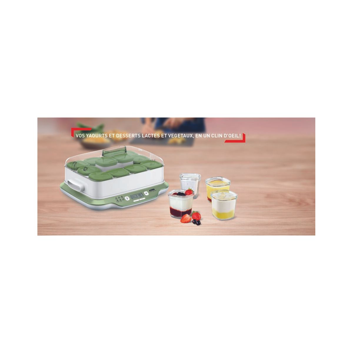 Yaourtière et fromagère YG661310 MultiDelices Express & Végétal blanc, SEB