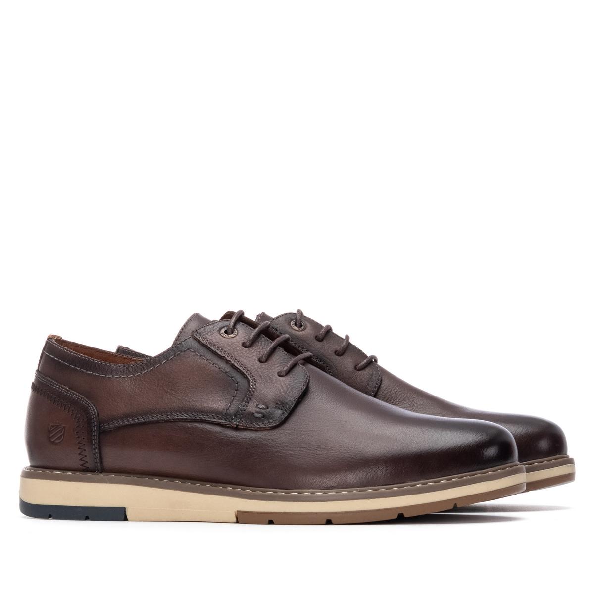 Chaussure Plaine Entreprise Lacets brun, CARMELA
