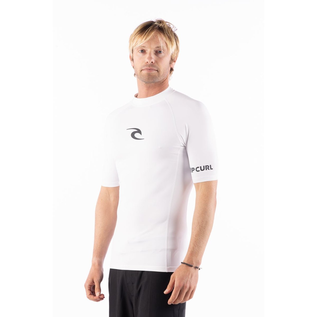 T-shirt anti-UV ajusté à manches courtes pour homme AZ blanc, RIP CURL