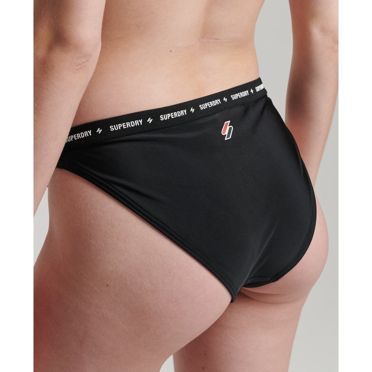 Bas de maillot élastiqué Code Micro noir, SUPERDRY