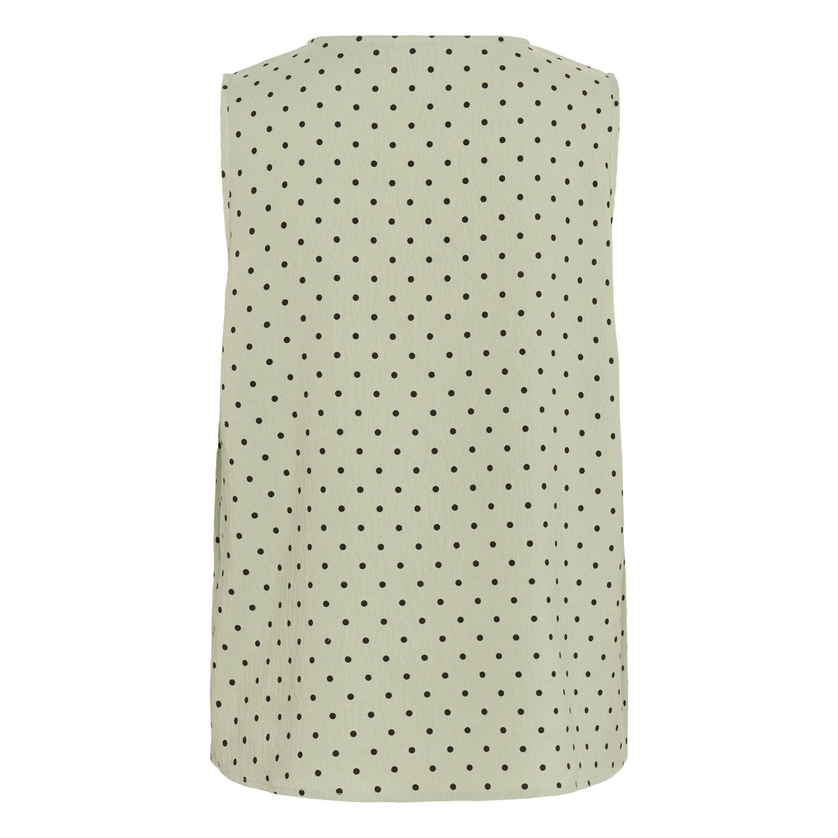 Sleeveless blouse vert lily pad/noir black deep dot, KAFFE