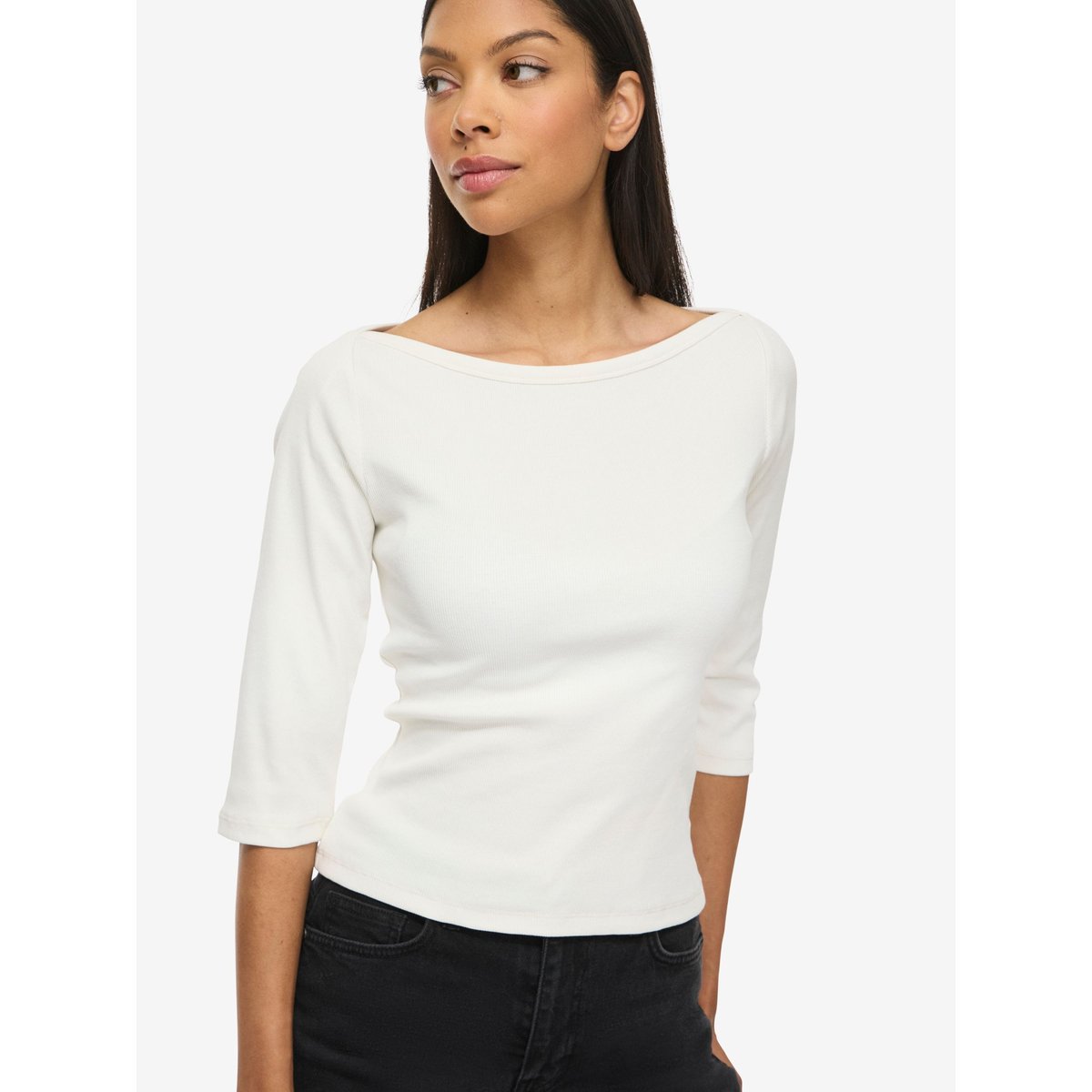 Blouse Manches 3/4 blanc - snow white1, NOISY MAY
