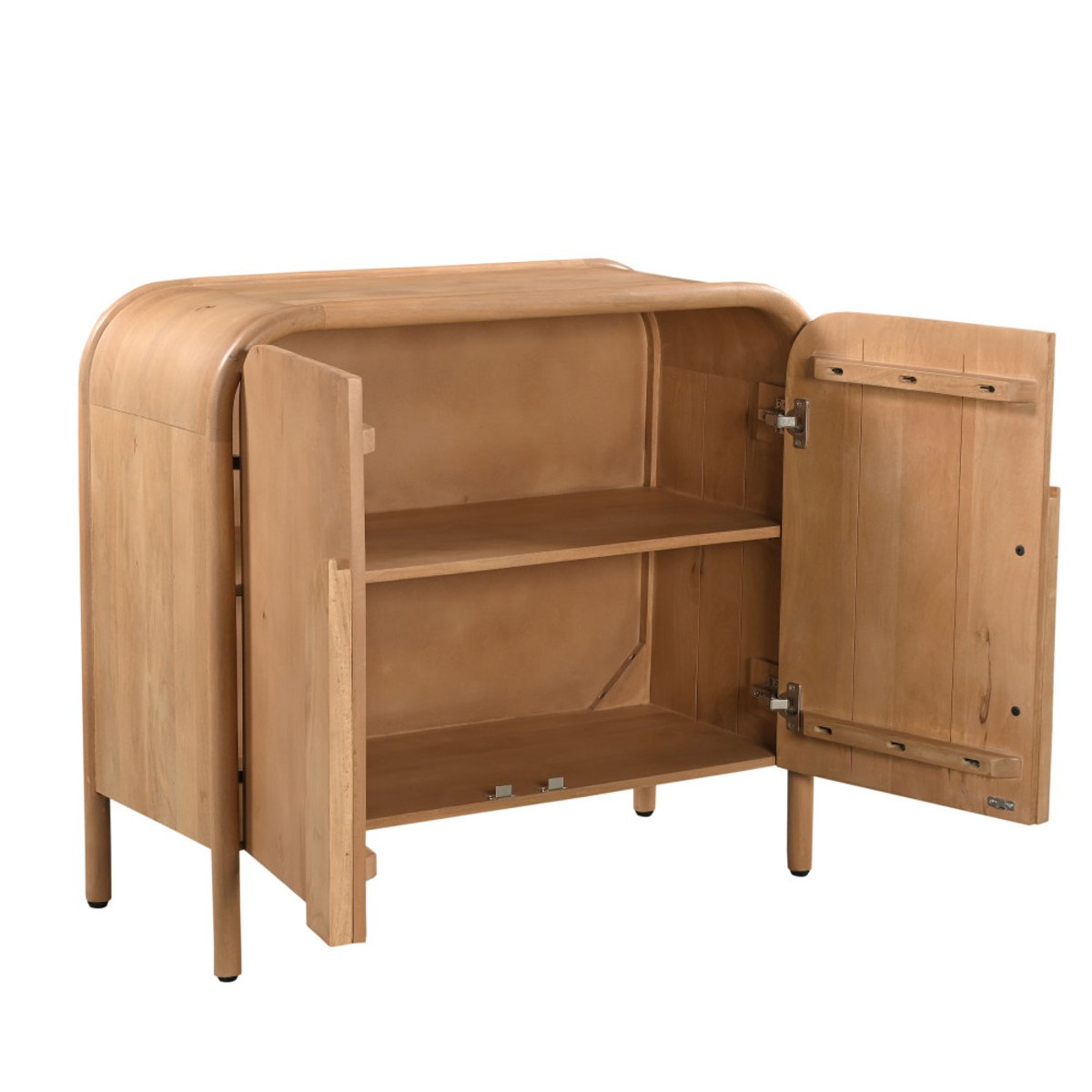 Buffet 2 portes en bois massif L90cm- BALI bois clair, DRAWER