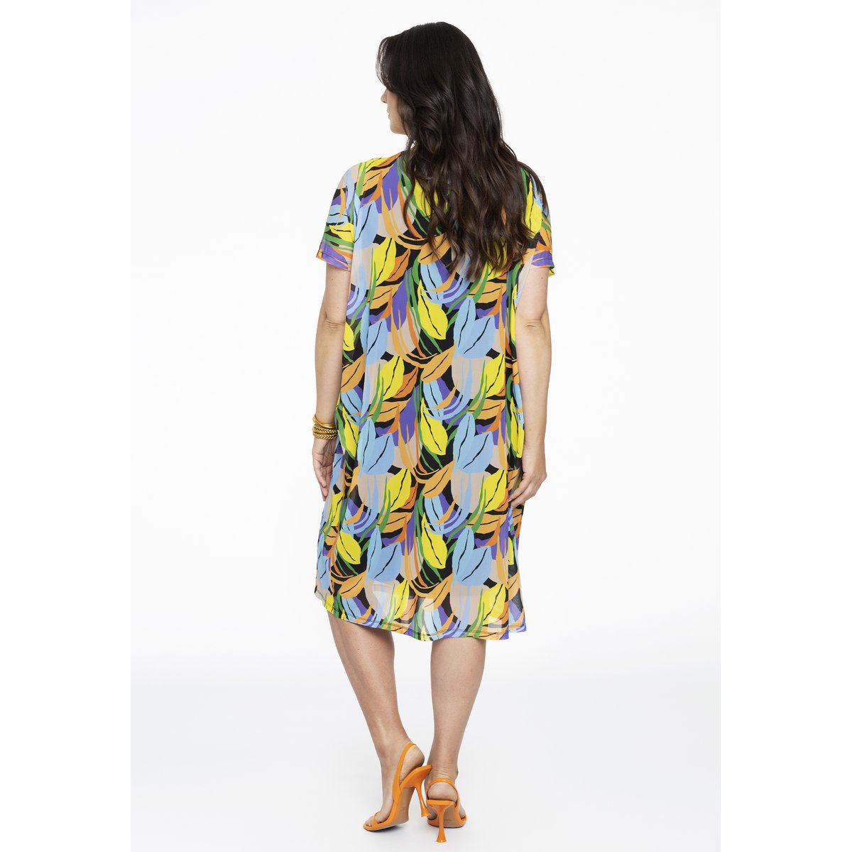 Robe imprimé / imprimée floral noir, YOEK