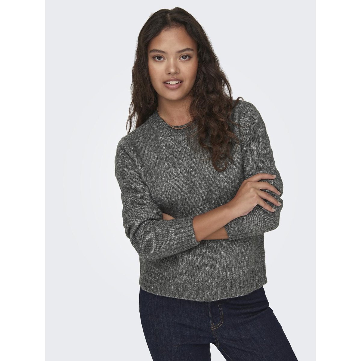 Pull En Maille dark grey melange, JDY