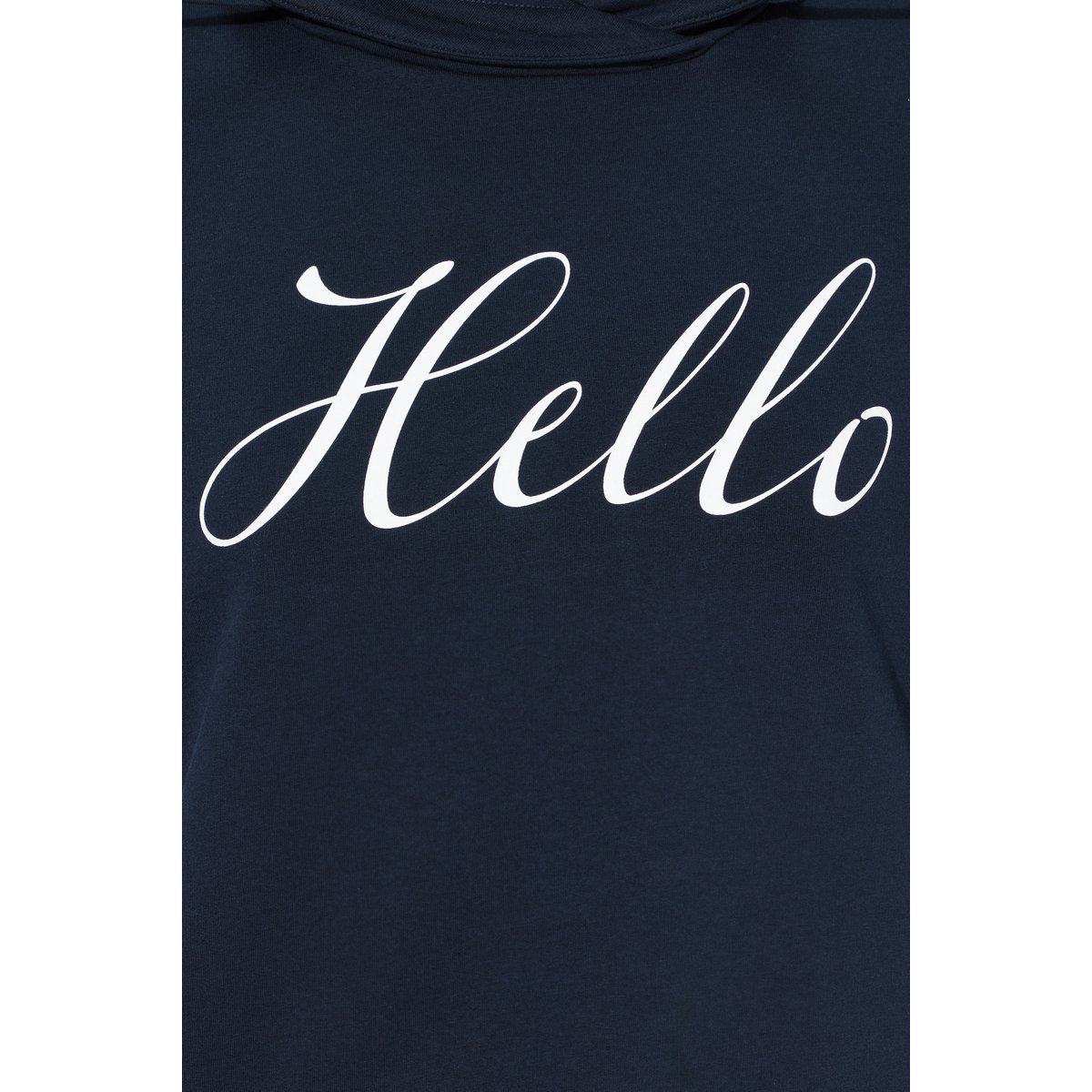 Sweat à col montant. Message HELLO. Coupe marine, ULLA POPKEN