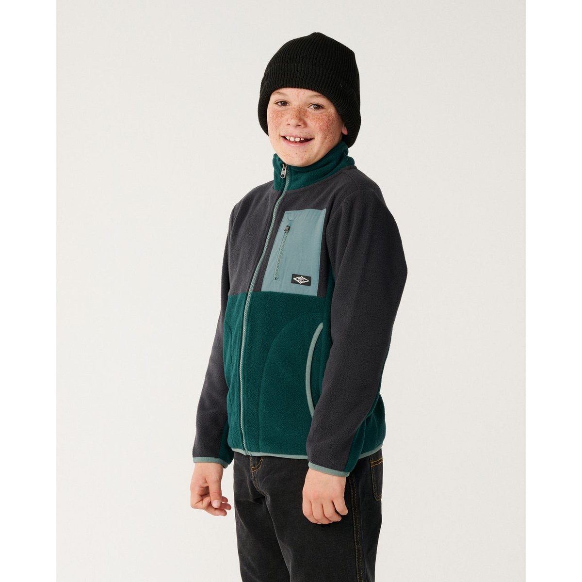 Sweat RAW ENERGY BLOCK FLEECE - BOY blue green, RIP CURL