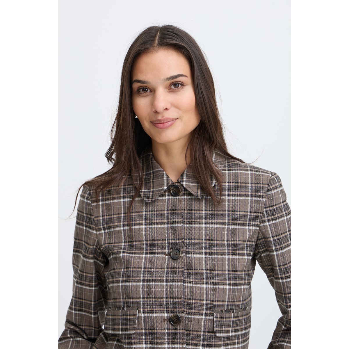 Blazer sepia check, B.YOUNG