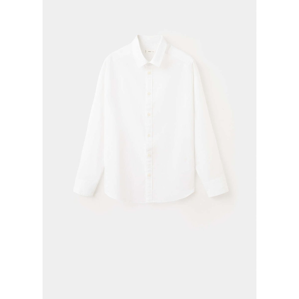 Chemise droite lin blanc cassé, MANGO TEEN