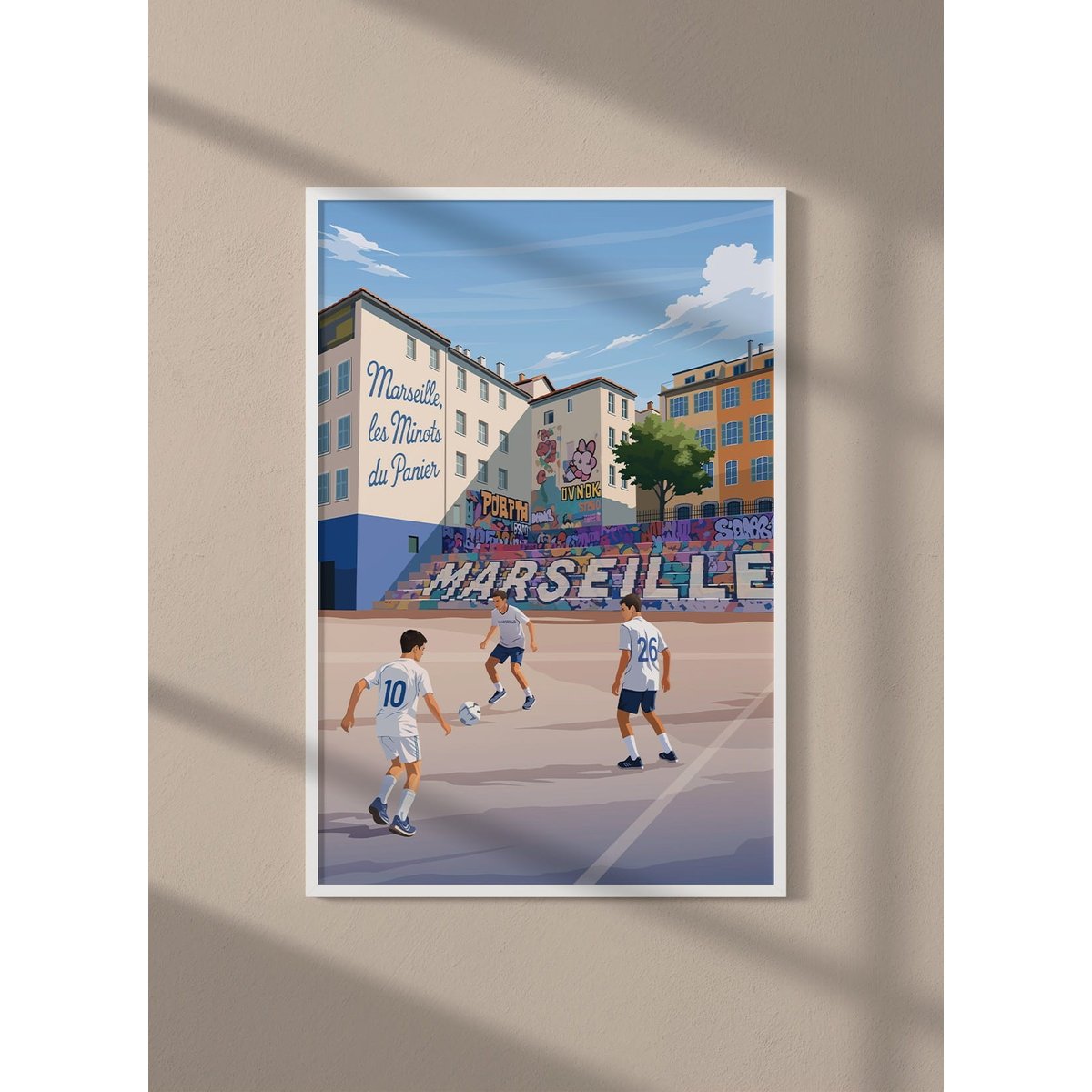 Affiche ville Marseille 5 Le quartier du Panier blanc, L'AFFICHERIE