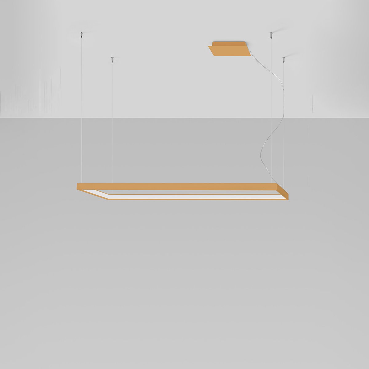 Lustre Aluminium Doré LED 1 Tuula doré, EDEN