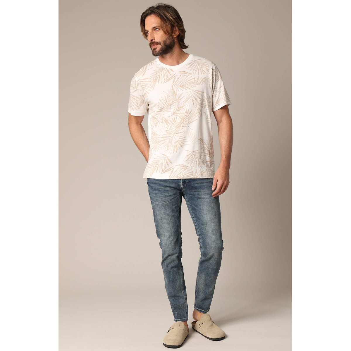 Jean slim en denim CARLOS stone used, DEELUXE