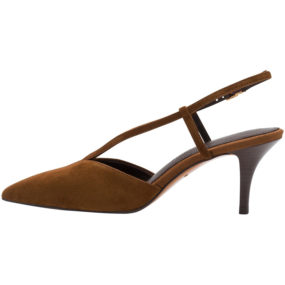 Escarpins pointus en cuir cognac, TAMARIS