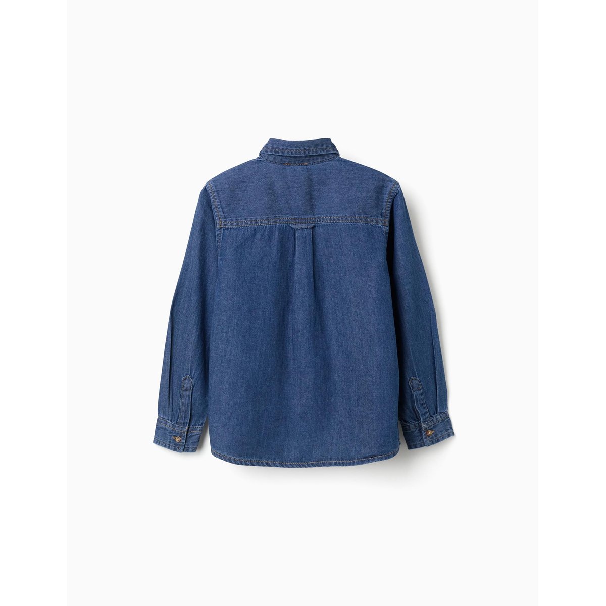 Chemise à manches longues en jean avec poche poitrine bleu, ZIPPY