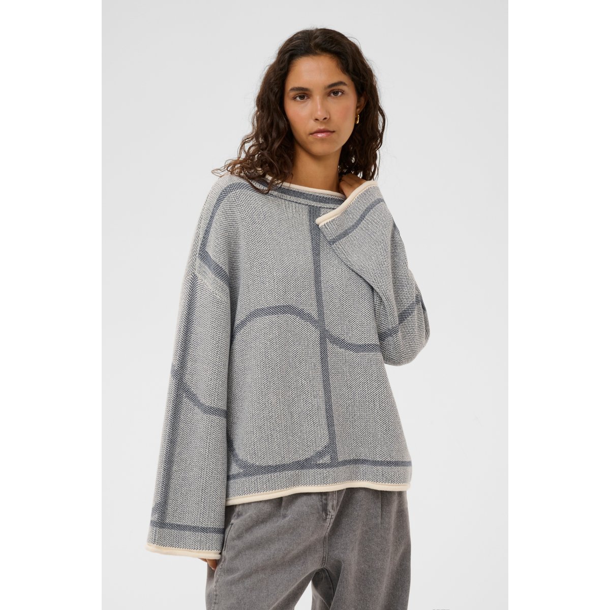 Pullover tricoté noir india ink, SOAKED IN LUXURY