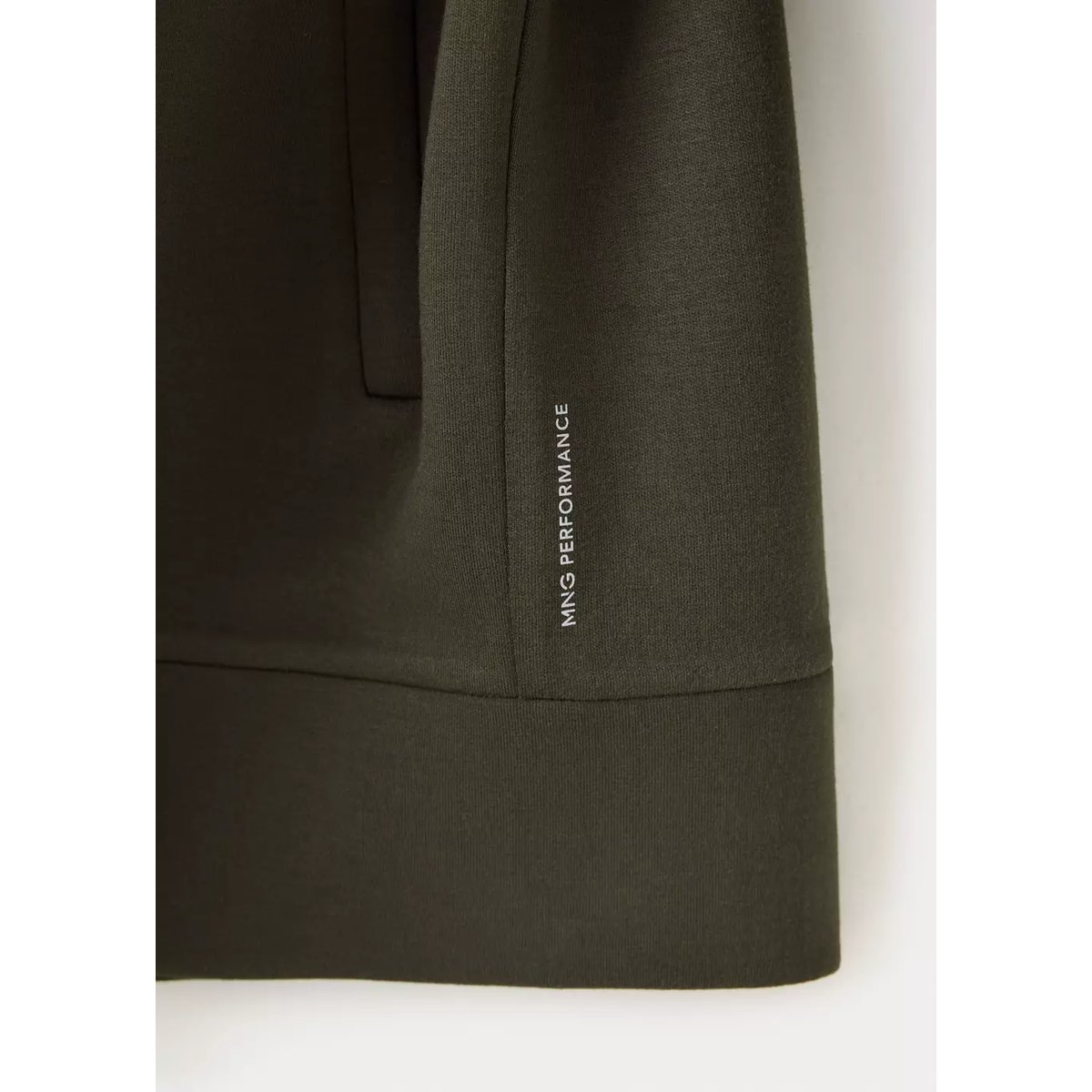 Sweat effet néoprène Thermolite® kaki, MANGO MAN