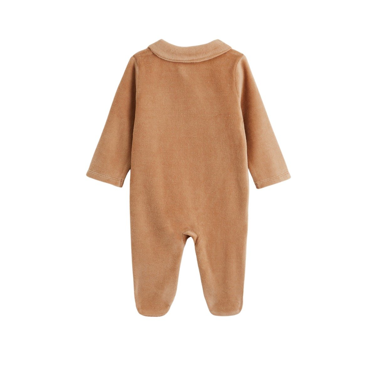 Pyjama bébé en velours côtelé Caramel marron, PETIT BEGUIN