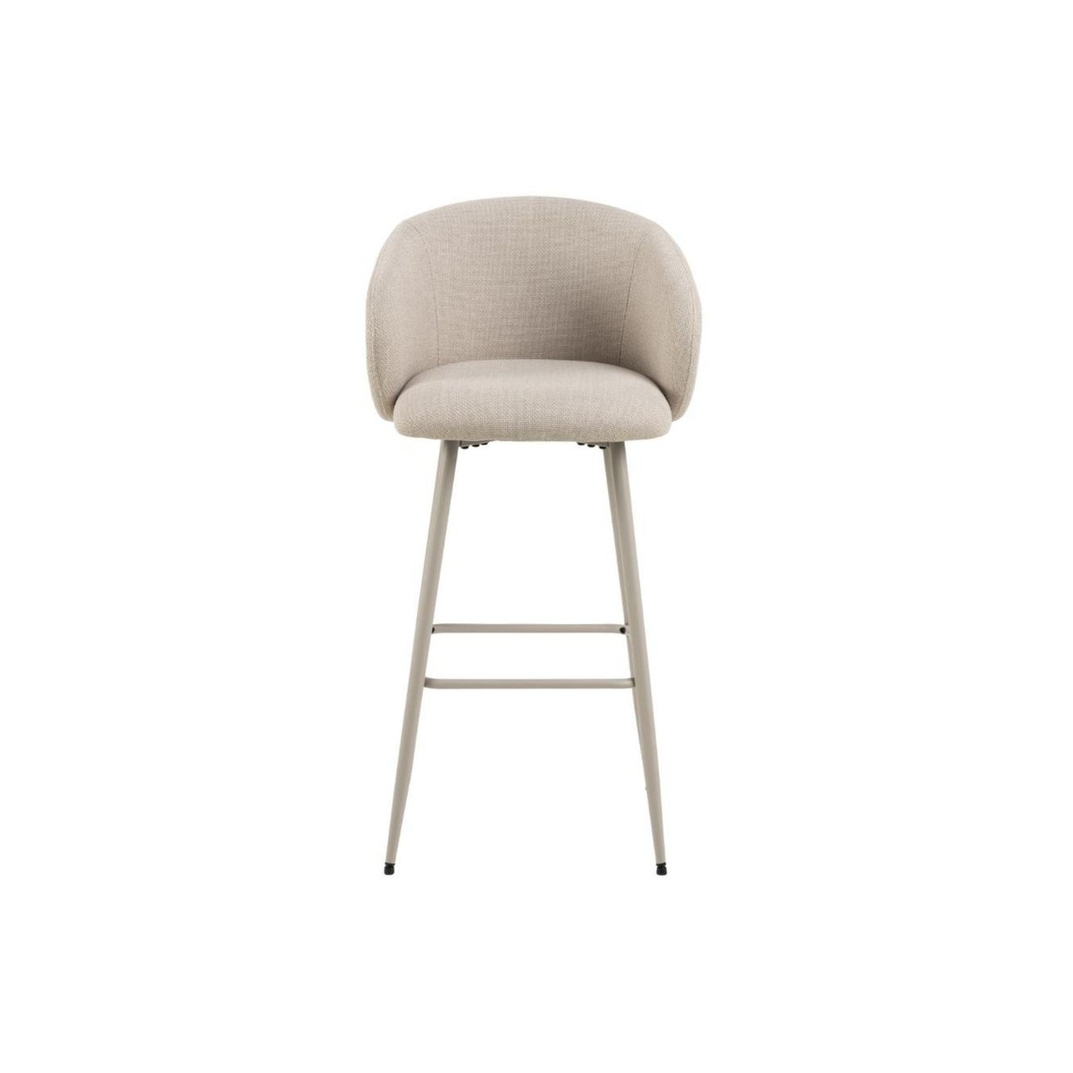 Tabourets de bar avec accoudoirs en tissu beige (lot de 2) - BLAIR beige, HELLIN, DEPUIS 1862