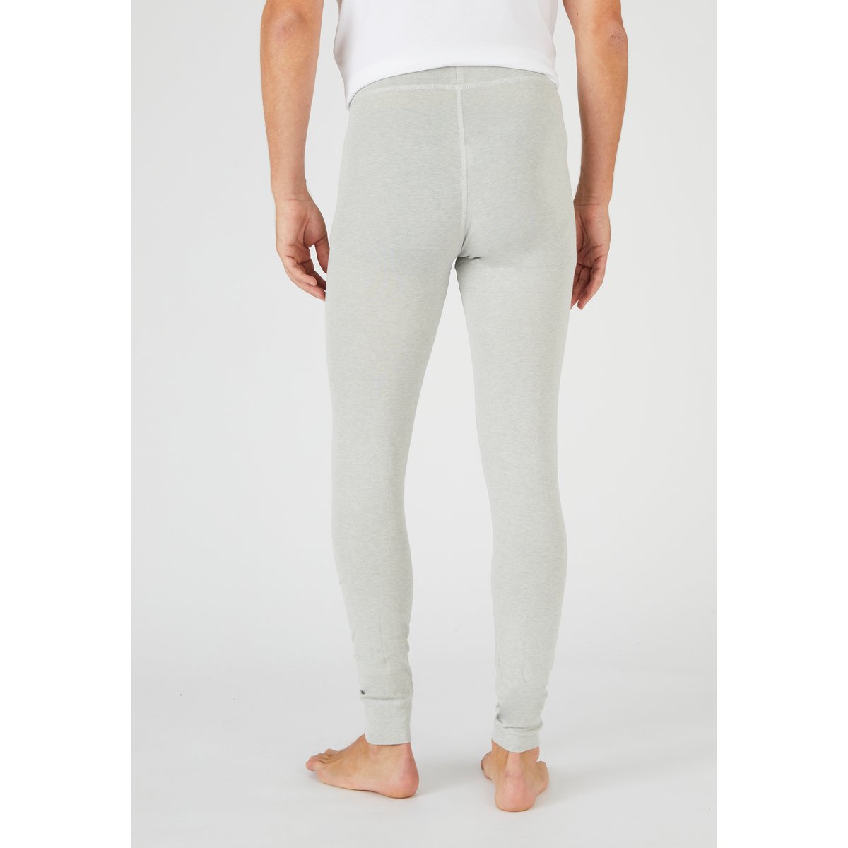 Caleçon ouvert devant fine côte Thermolactyl Sensitive - Standard gris chiné, DAMART
