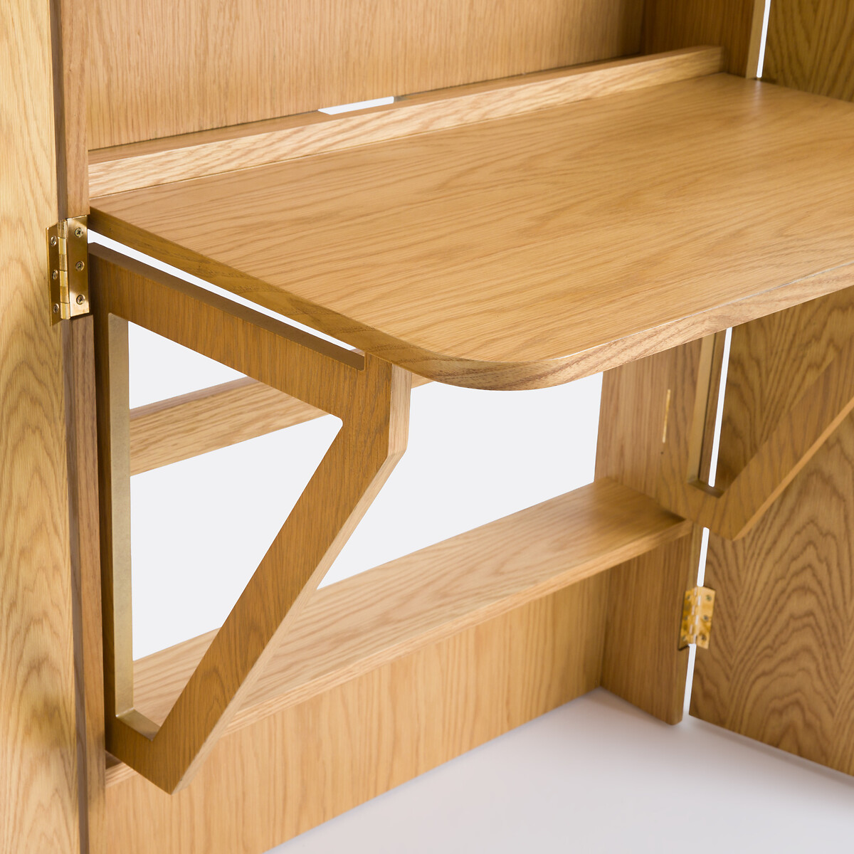 Bureau étagère, Maoro plaqué chêne, LA REDOUTE INTERIEURS