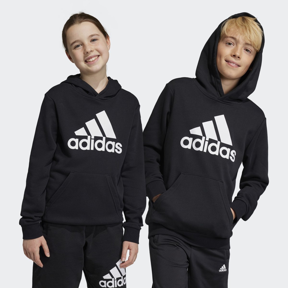 Sweat à capuche noir, ADIDAS SPORTSWEAR