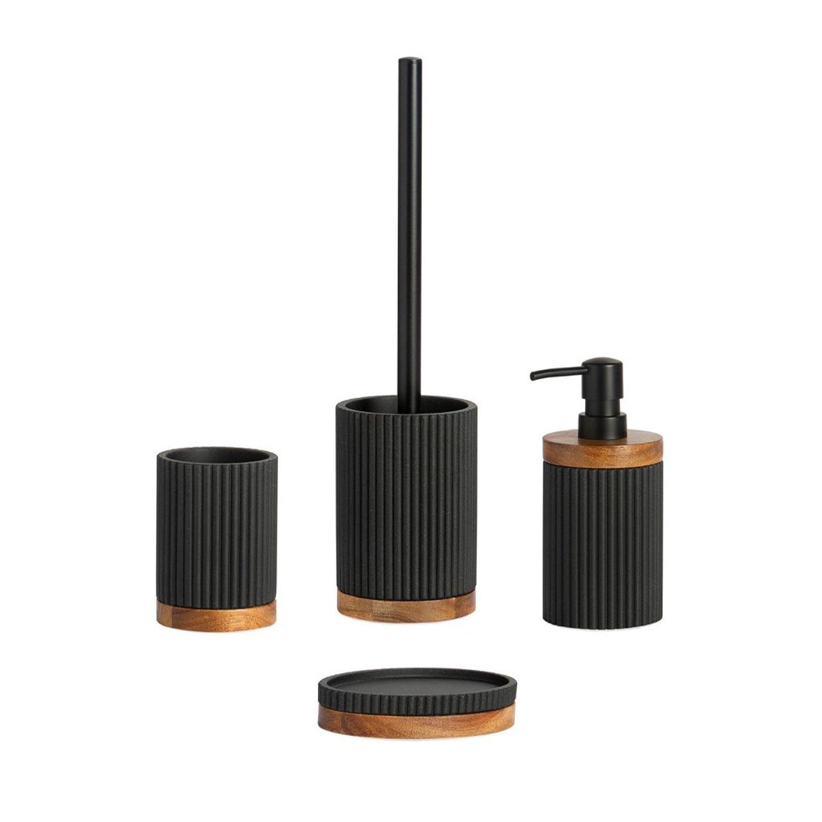 Set salle de bain LAGO noir, MAISON AUBERTIN