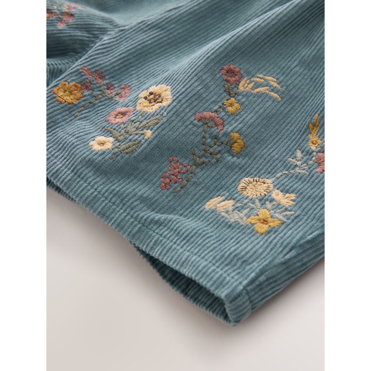 Short brodé de fleurs et collants bleu marine, NEXT