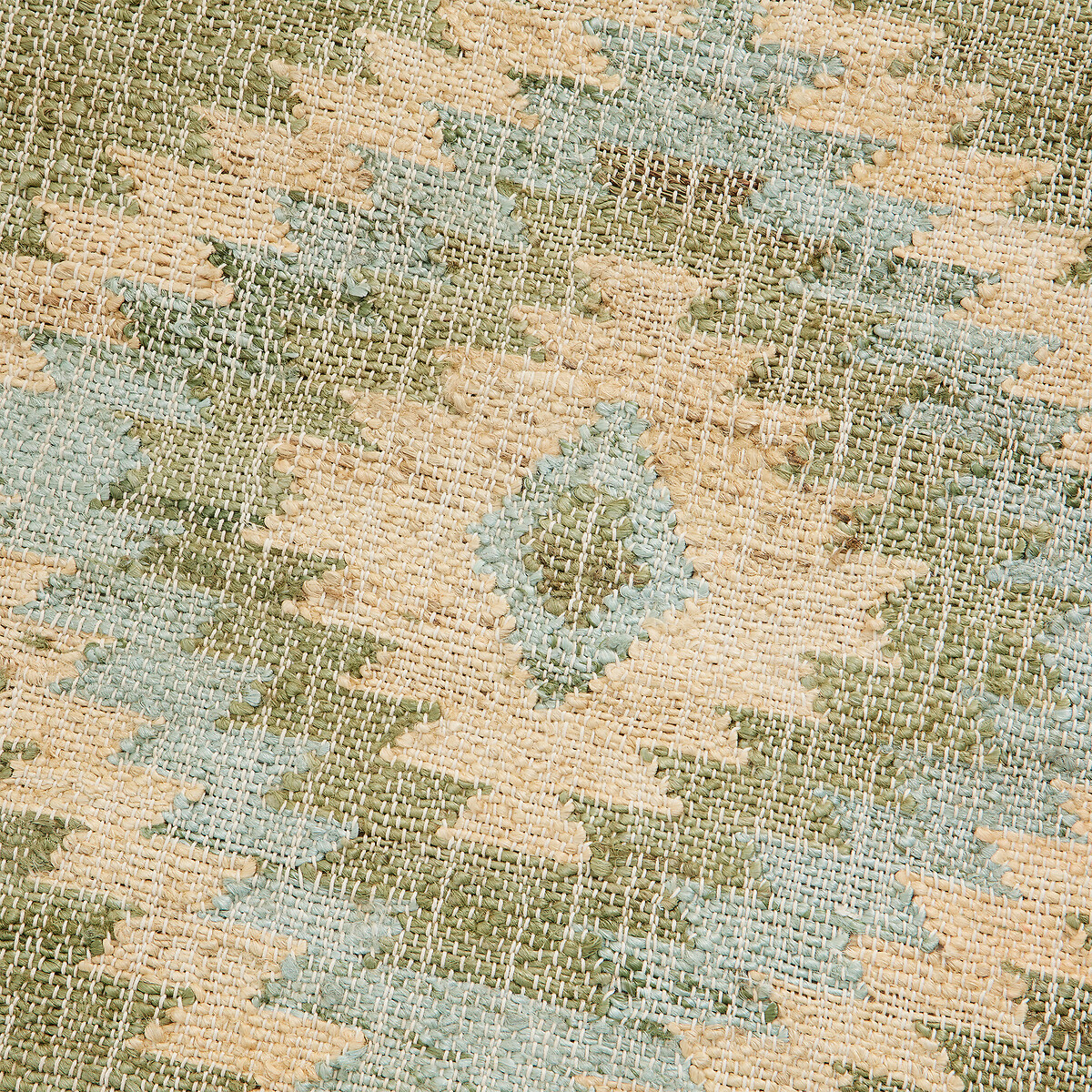 Tapis kilim, 80% jute, effet used, NAVAJA vert, LA REDOUTE INTERIEURS