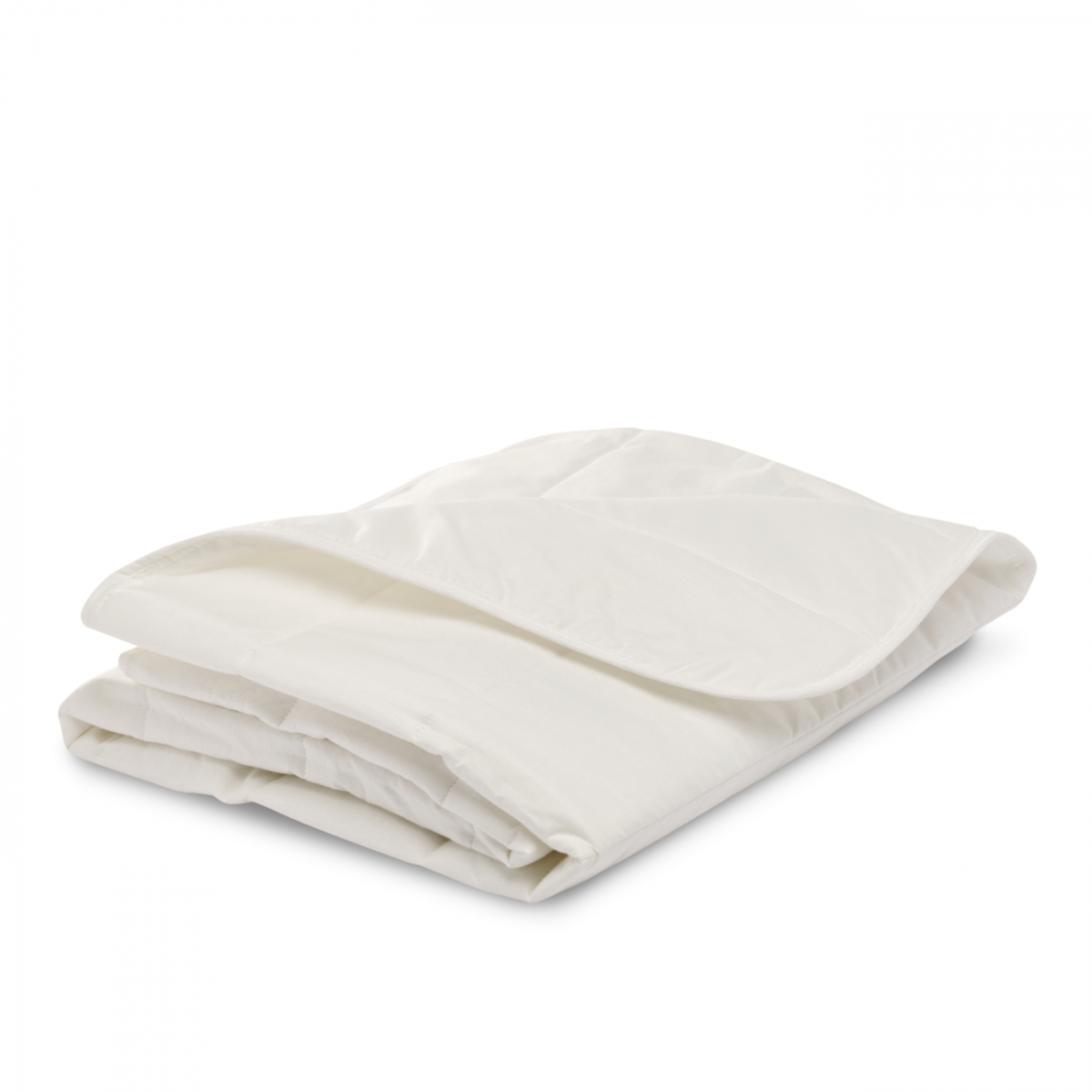 Couette bébé tempérée enveloppe COTON BIO blanc, BLEU CALIN