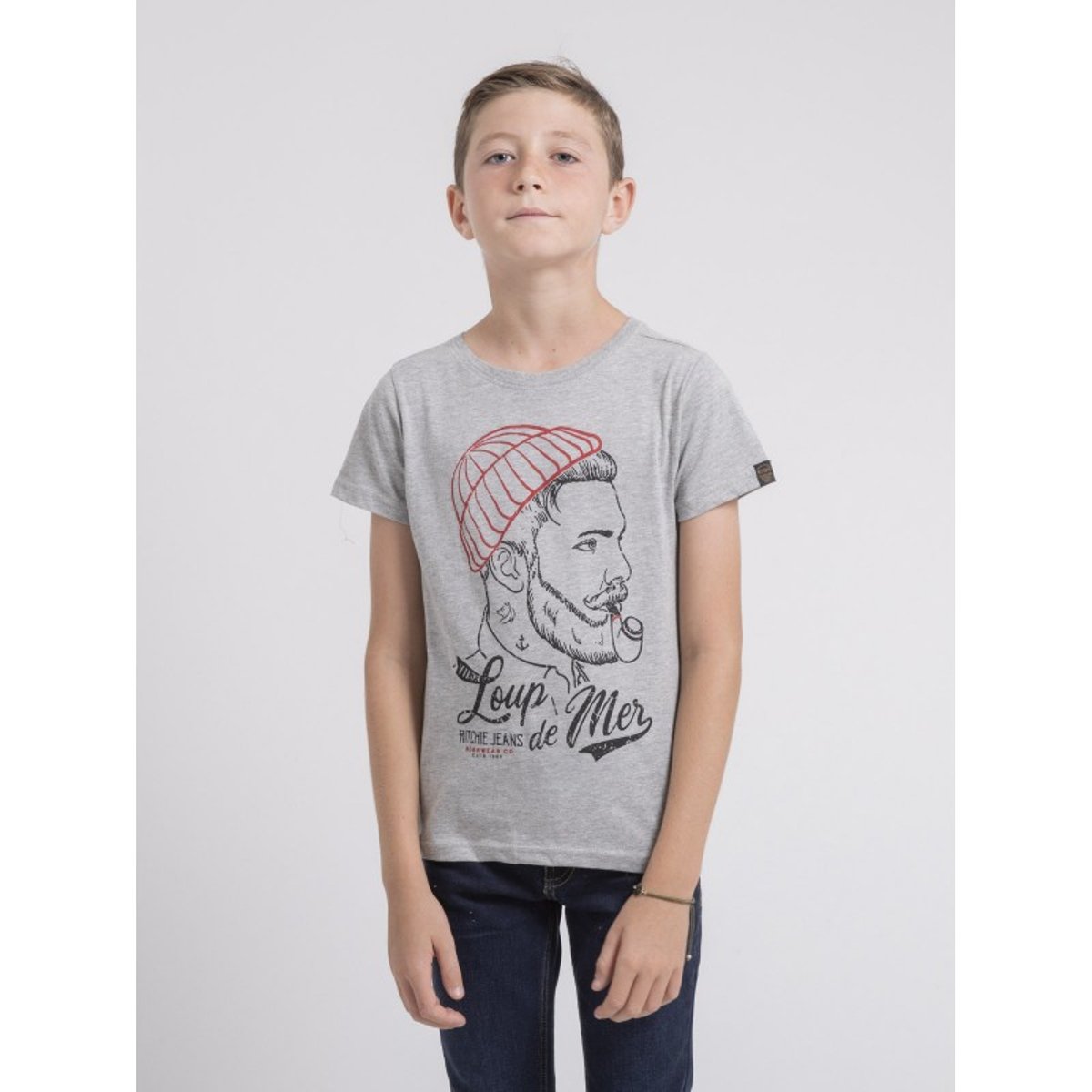 T-shirt Col Rond Pur Coton Jouancy-j gris clair, RITCHIE