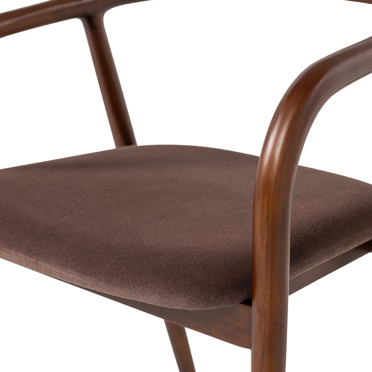 Chaise de salle à manger en bois de hêtre BRAN marron, WOOOD
