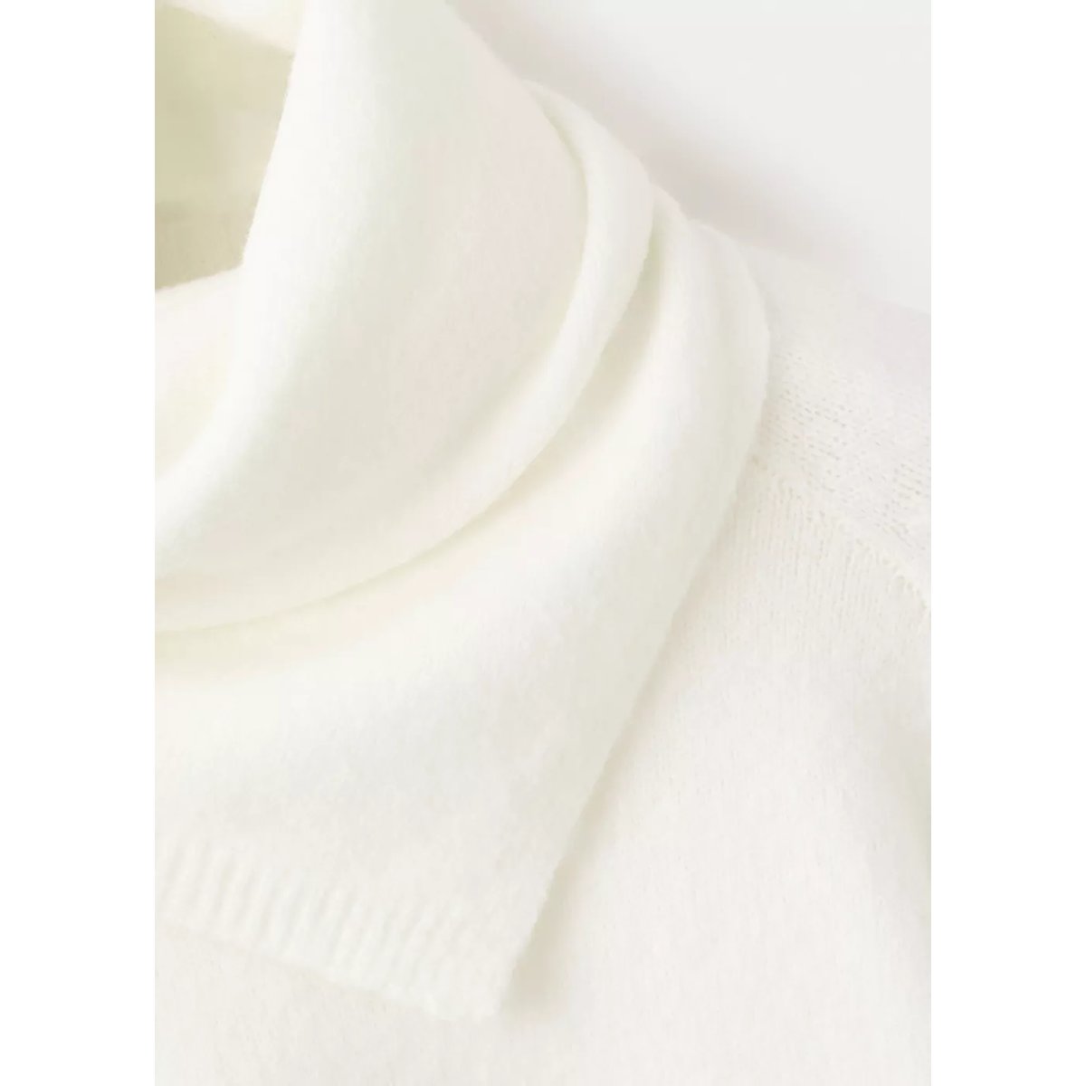 Pull en maille foulard écru, MANGO