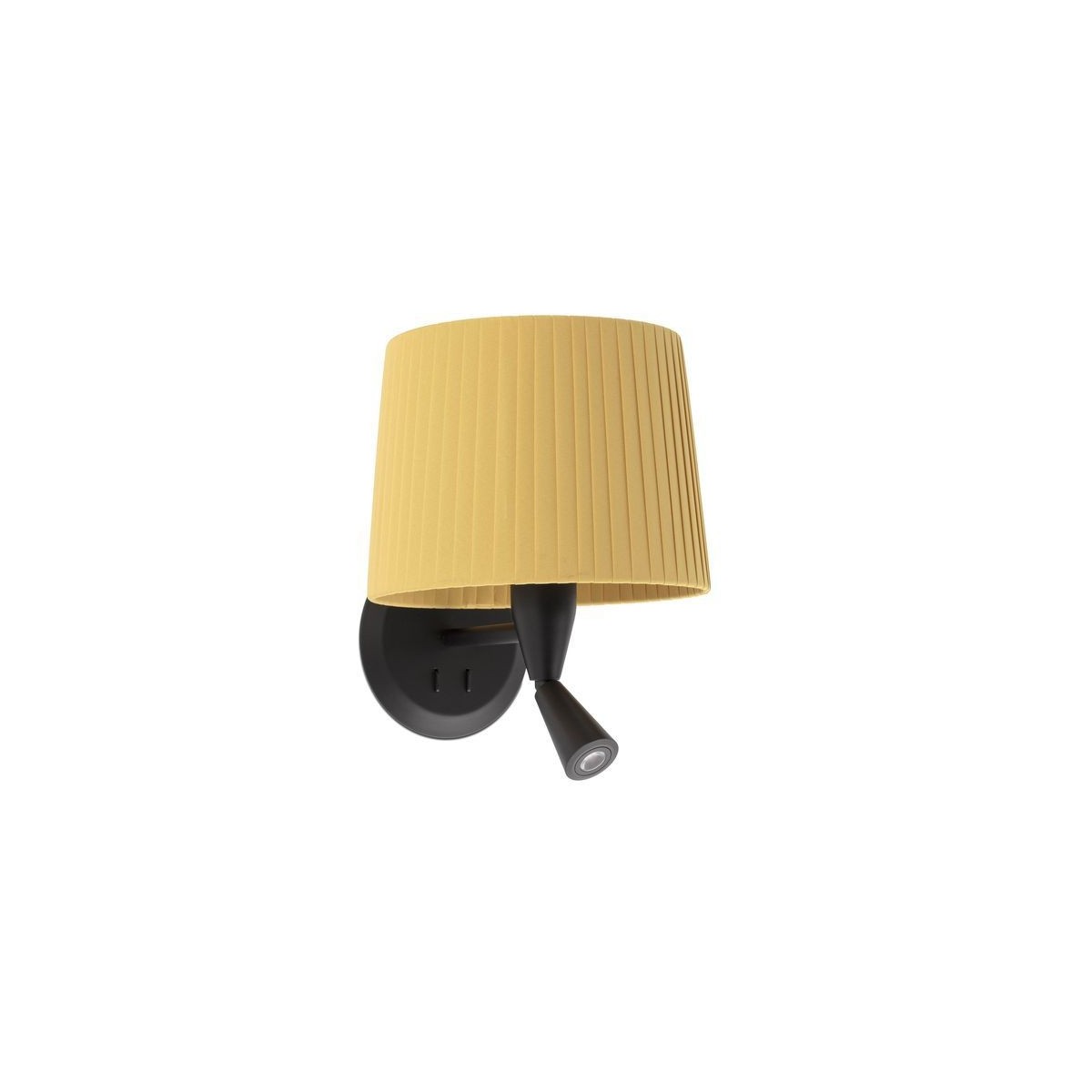 Applique lumière chaude SAMBA noir jaune, FARO