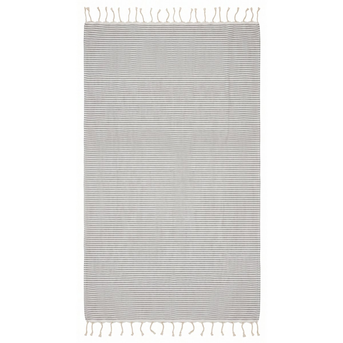Fouta de plage en coton recyclé anti-sable 1mx2m Ikaria REVA COLLECTION gris, SEVIRA KIDS