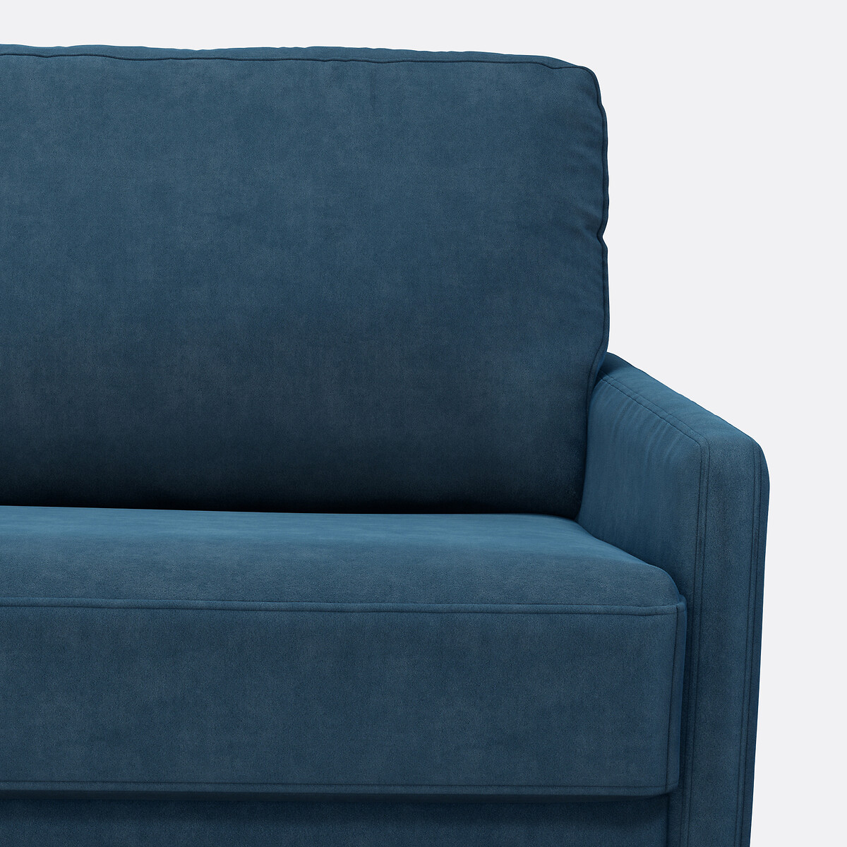 Bank-bed fluweel, mousse Marta pruisisch blauw, LA REDOUTE INTERIEURS