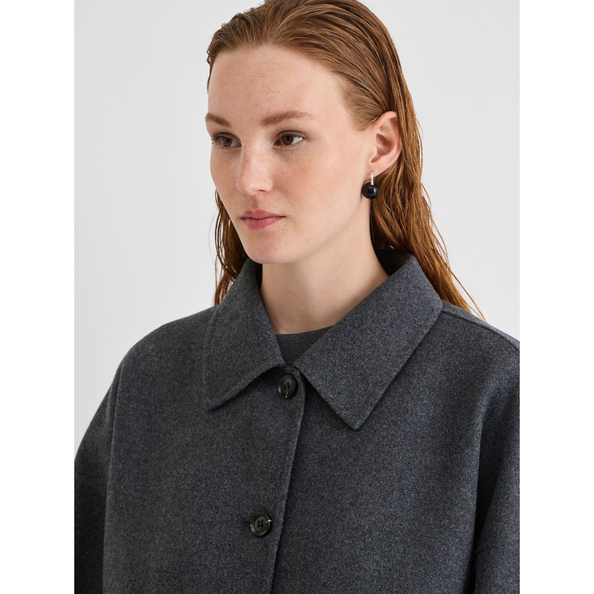 Veste gris - dark grey melange1, ROUGE EDIT