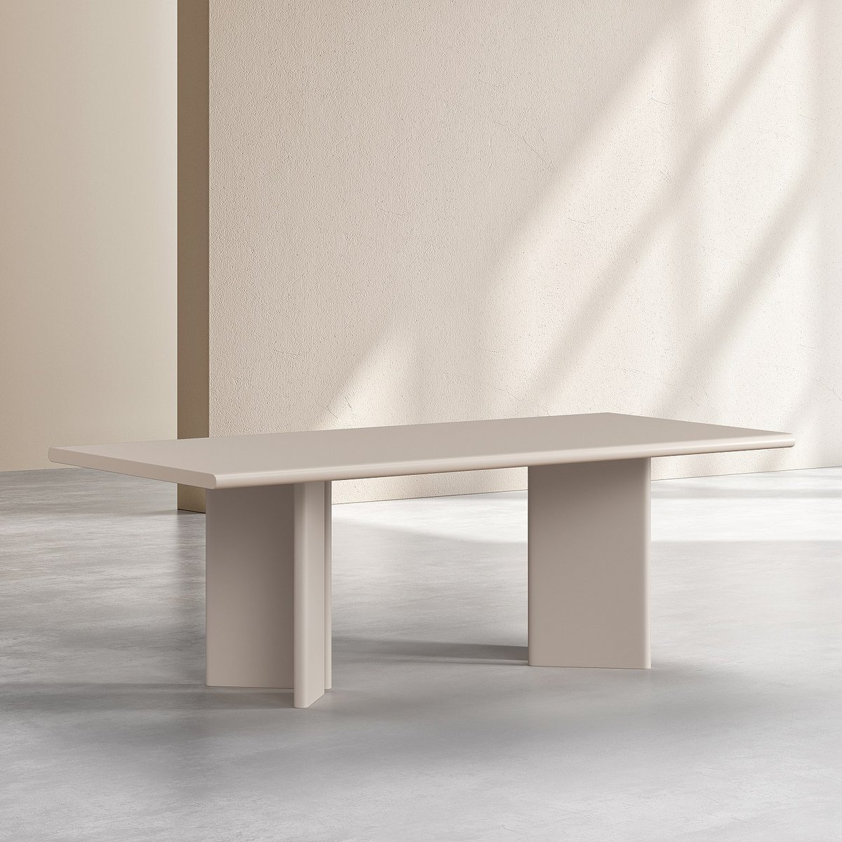 Table à manger VANDA crème, HABITAT