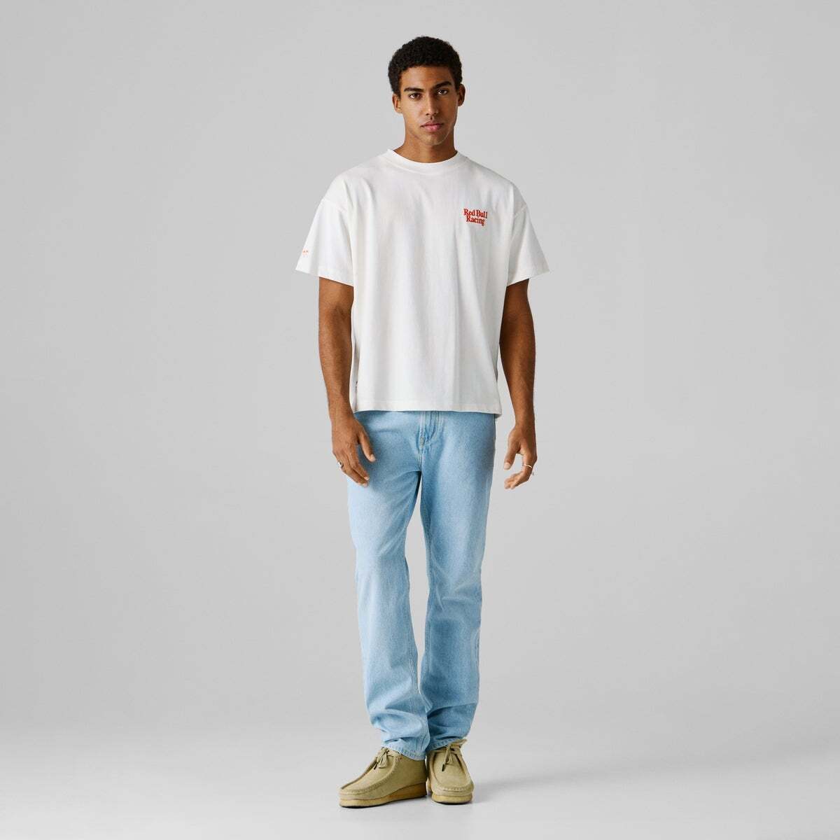 Red Bull Racing T-Shirt À Coupe Large Avec Imprimé Au Dos blanc, PEPE JEANS