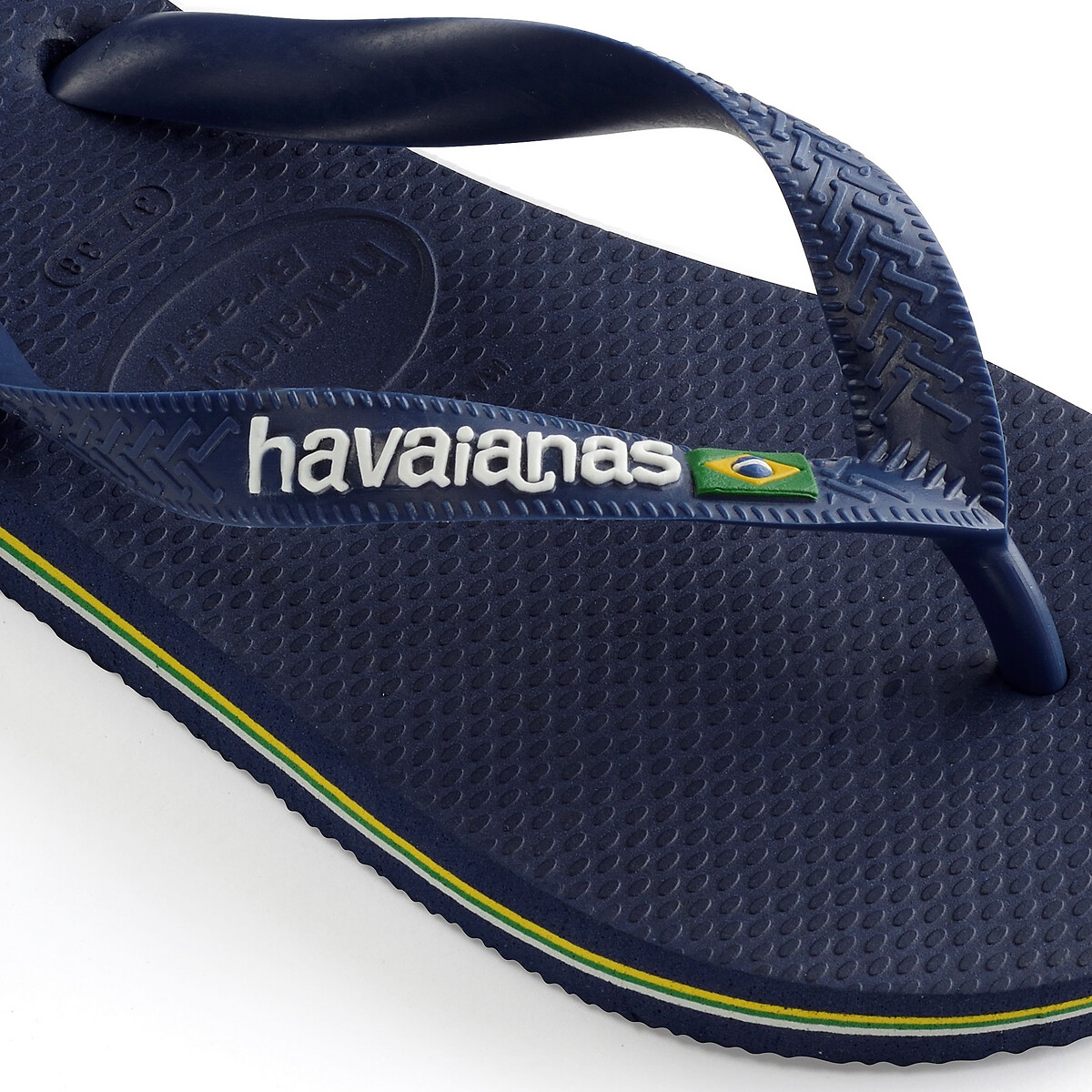 Tongs Brasil Logo bleu marine, HAVAIANAS