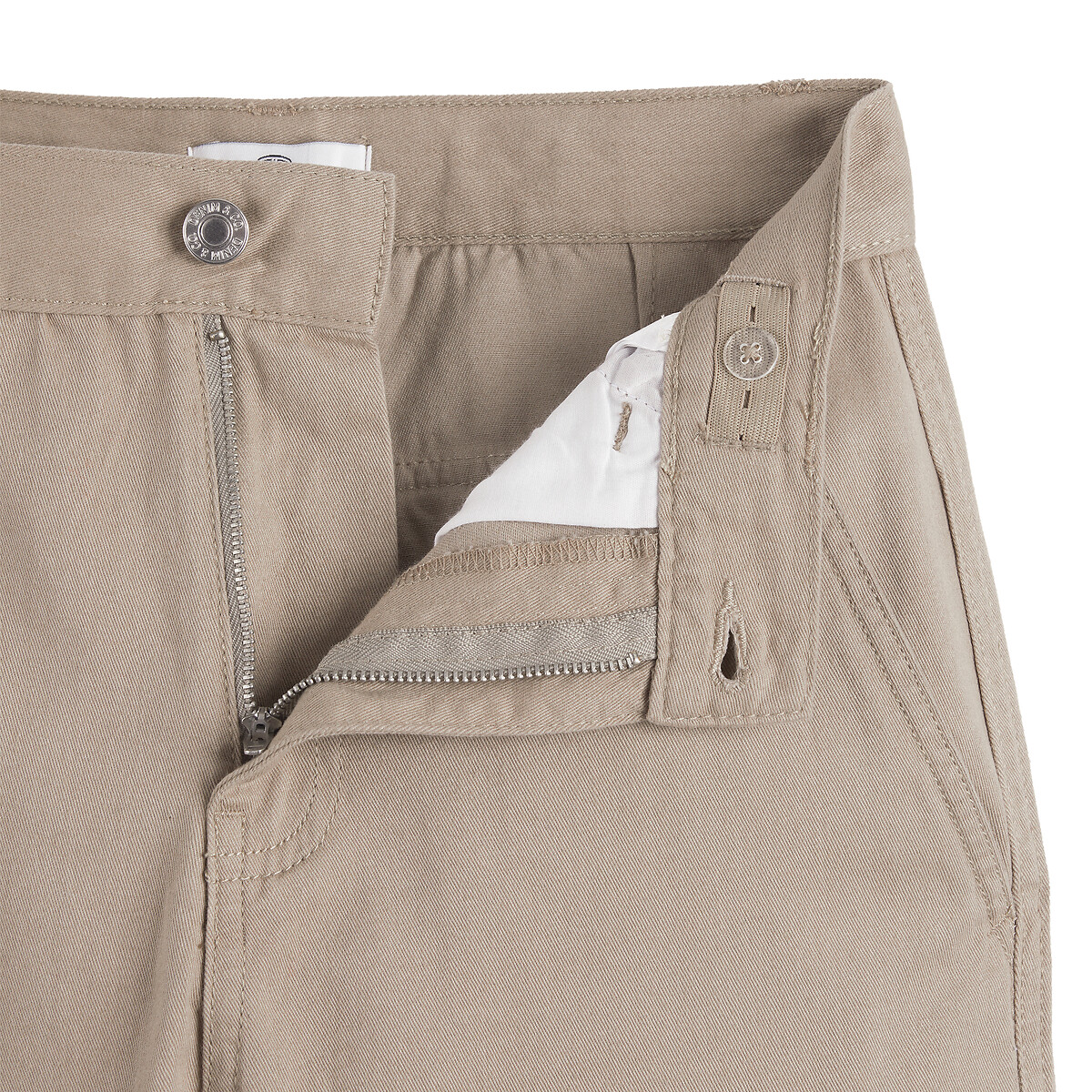 Cotton Cargo Trousers beige, LA REDOUTE COLLECTIONS