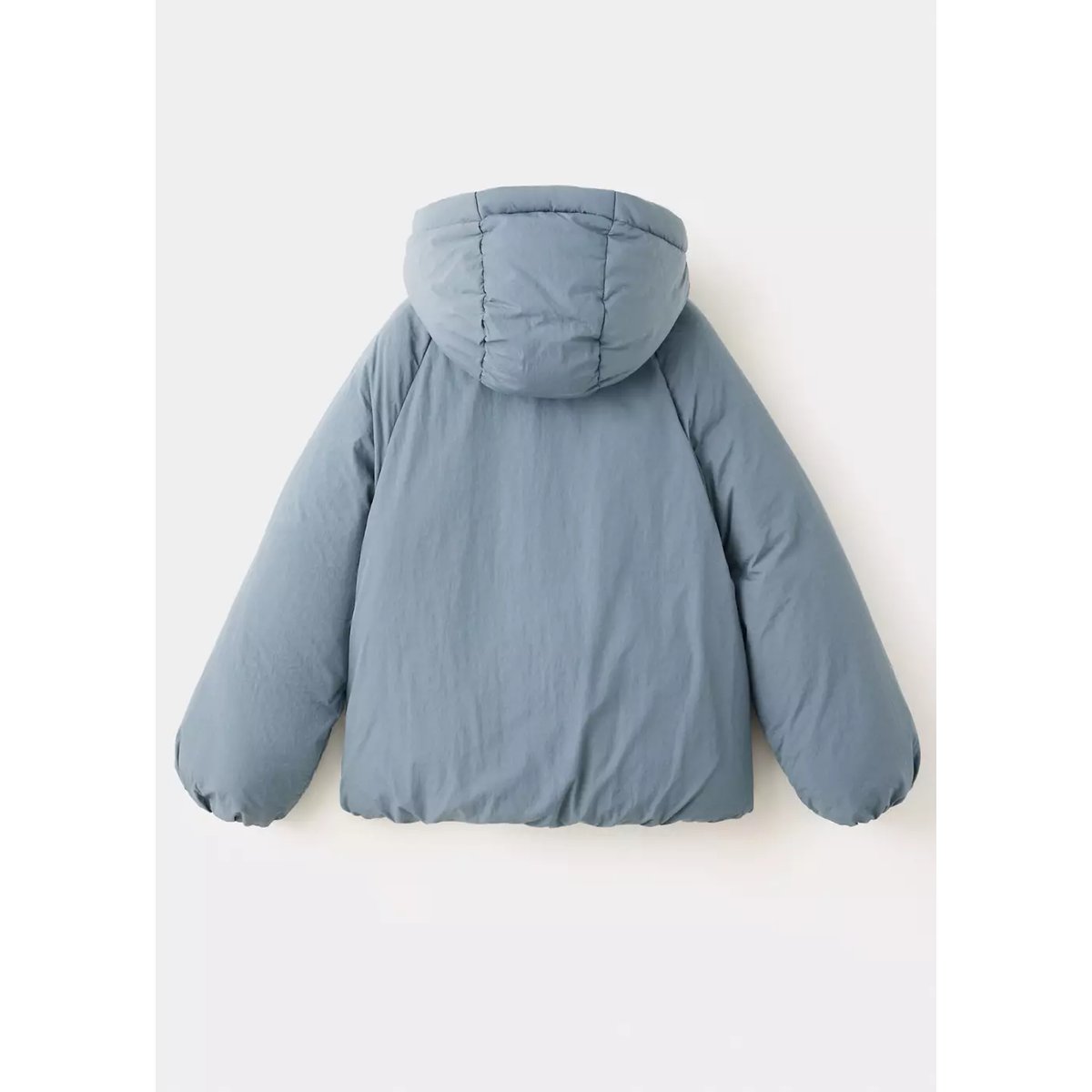 Anorak matelassé à capuche vert forêt, MANGO KIDS